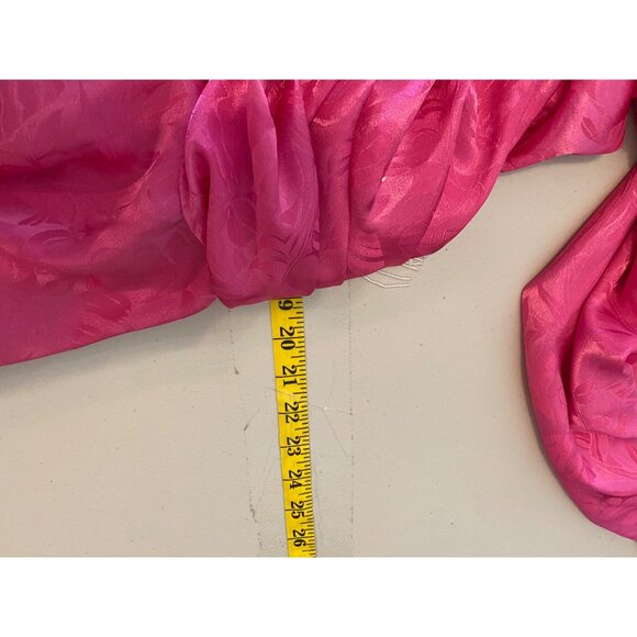 Vintage 1970's Pink Fuchsia Beaded Fringe Dress Size 10 Made In USA - Picture 10 of 11